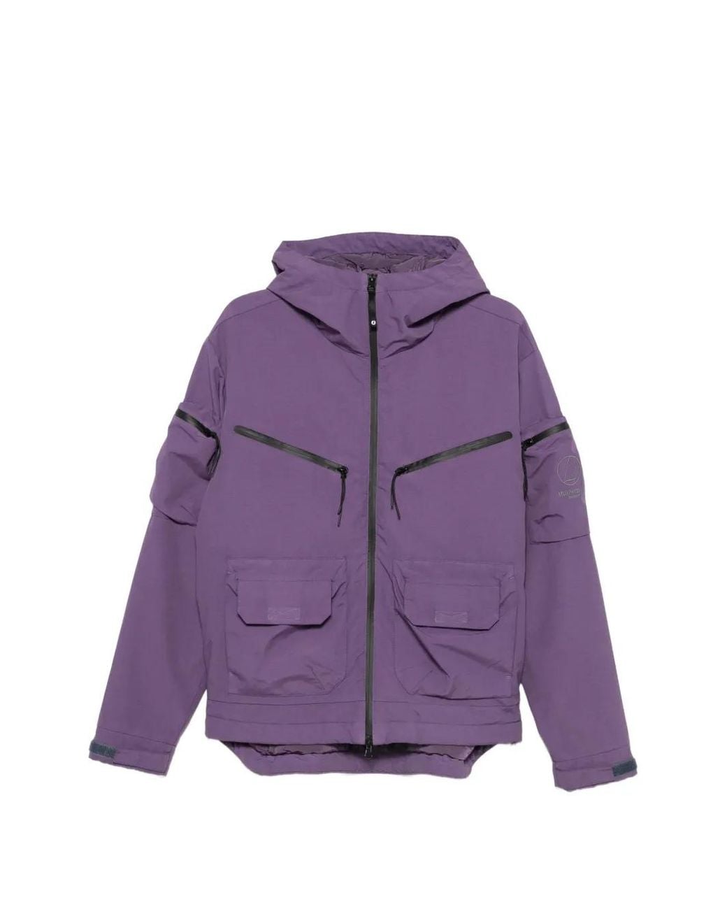 Murphy & Nye Purple Hooded Multi-Pocket Jacket for men