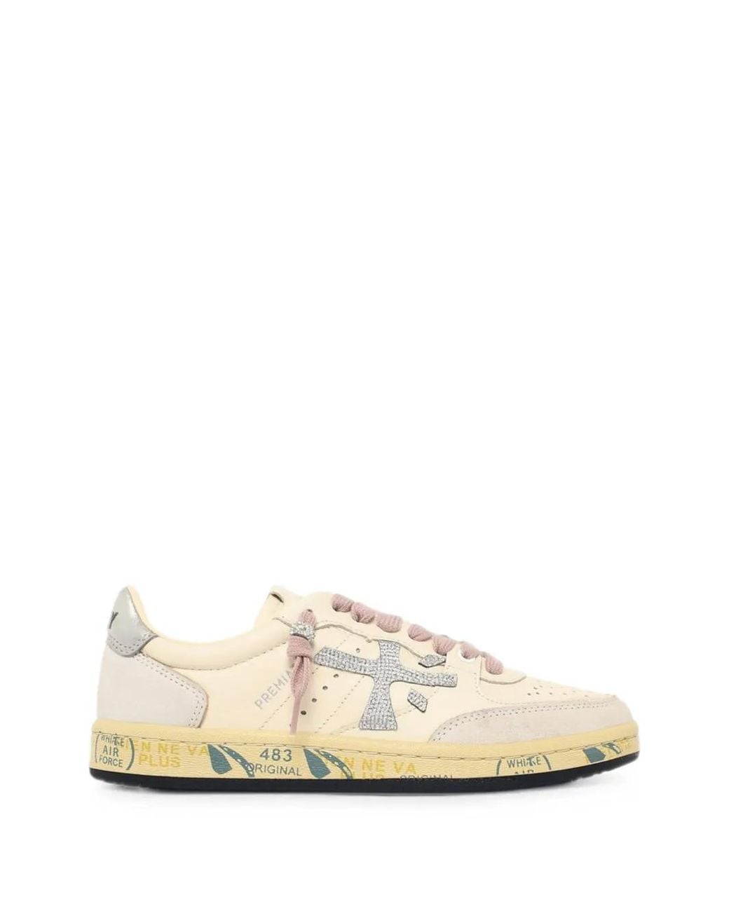 Premiata White Bskt Clay 8467 Sneakers