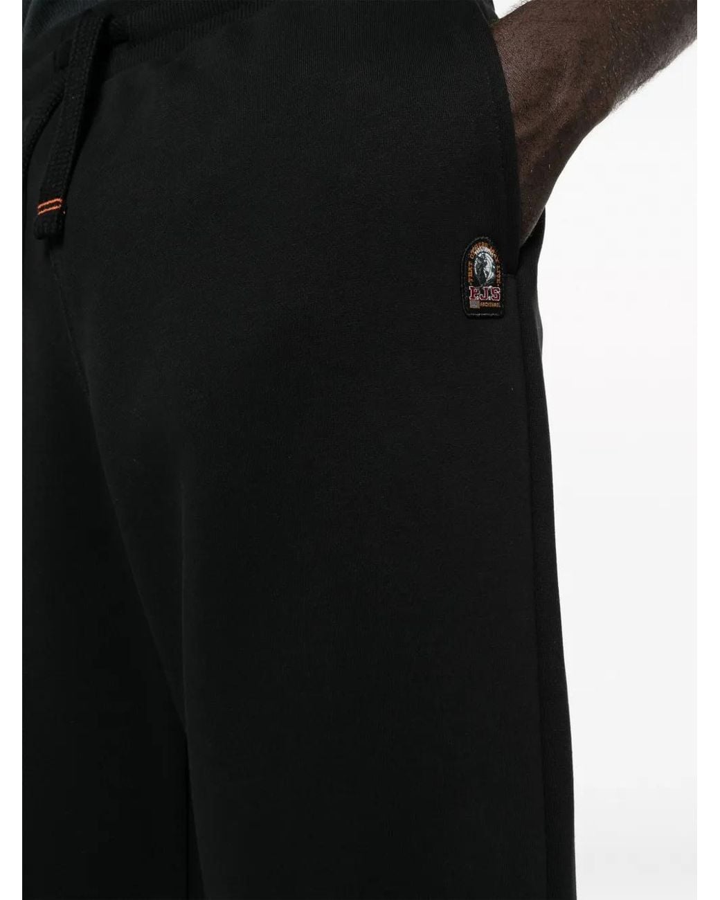 Parajumpers Black Makalu Logo-Patch Track Pants for men