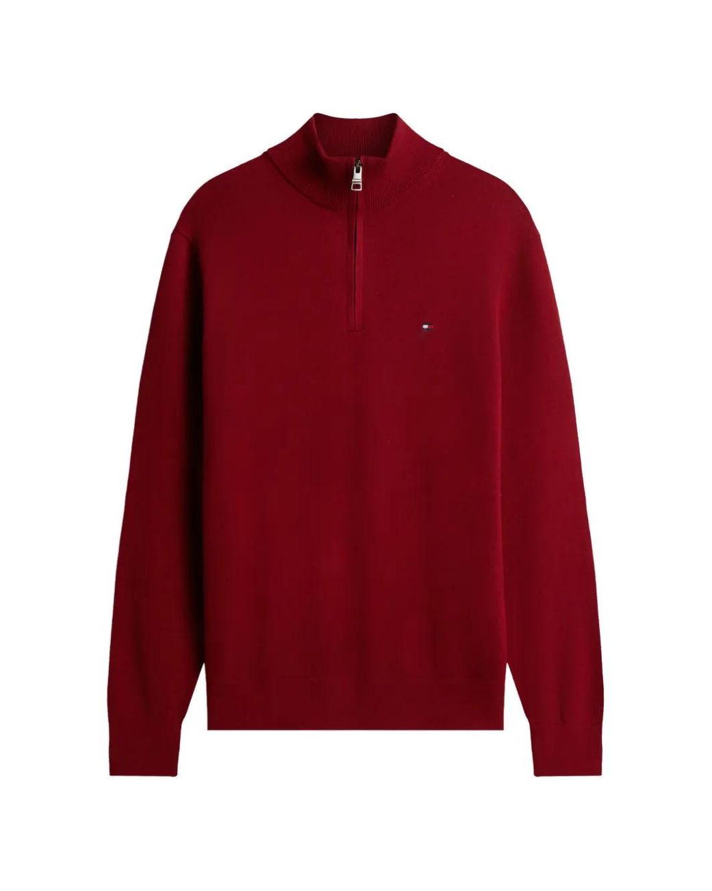 Tommy Hilfiger Quarter-Zip Logo-Embroidered Sweater for men