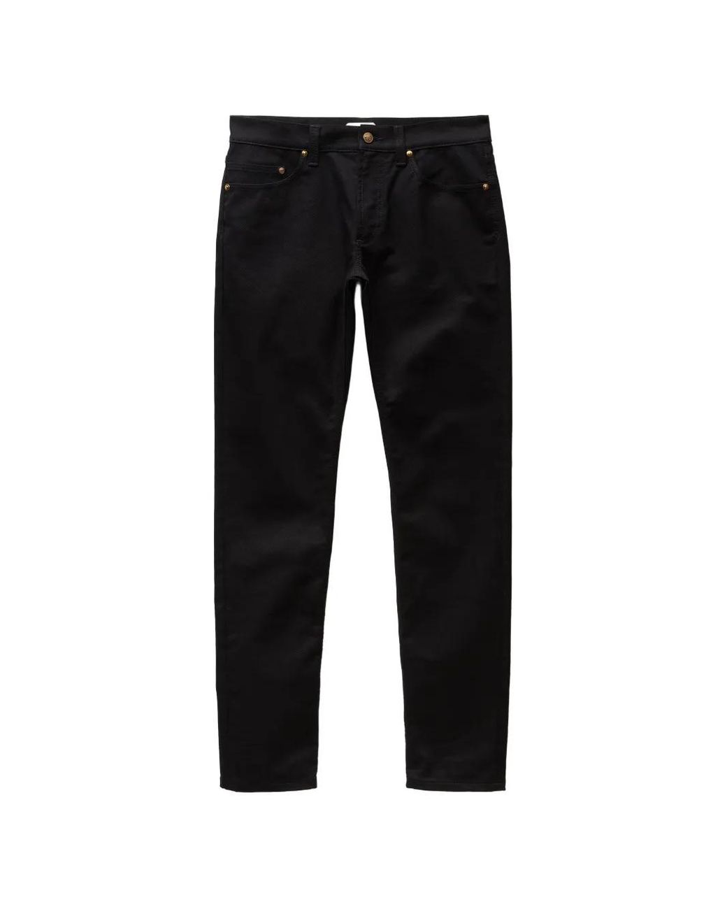 Versace Black Embroidered-Detail Slim Jeans for men