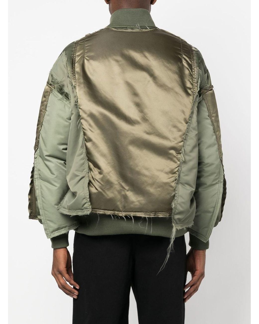 Facetasm Layered Ma Bomber Jacket in Green for Men   Lyst