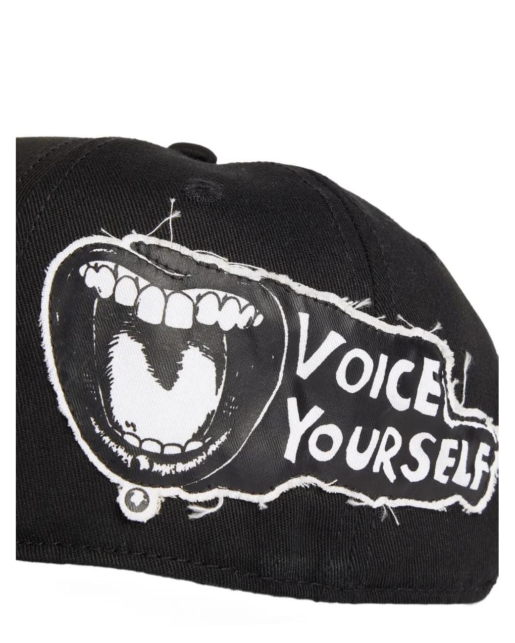 DSquared² Black Dsquared Slogan-Print Baseball Cap for men