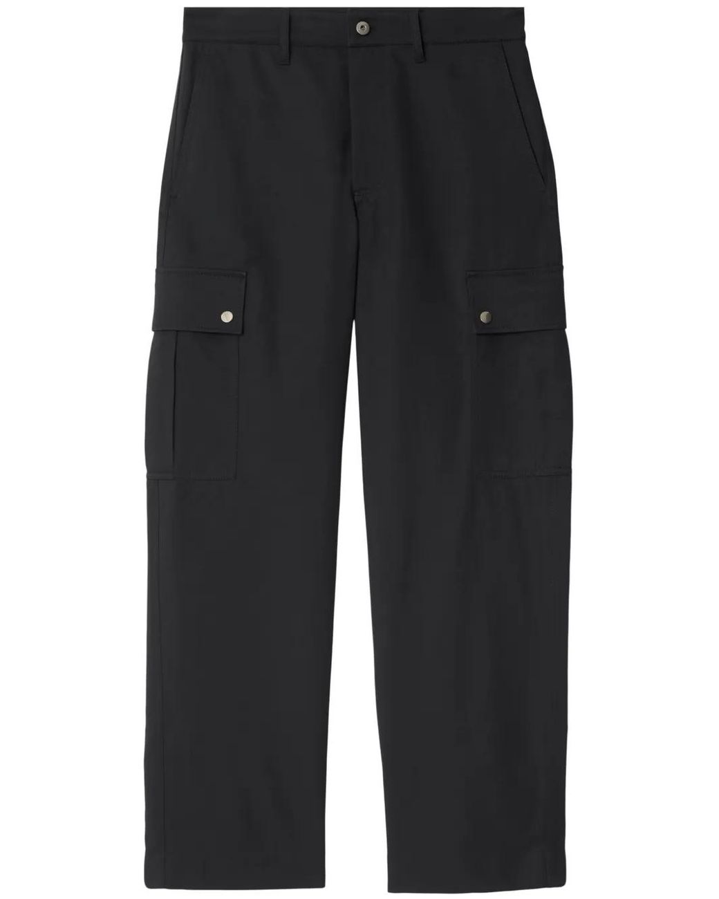 Burberry Black Cotton Trousers for men