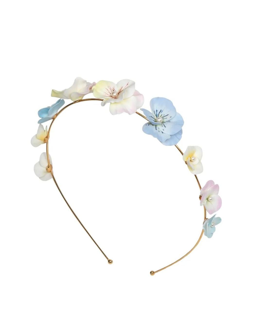 Jennifer Behr Metallic Anarosa Floral-Appliqué Headband