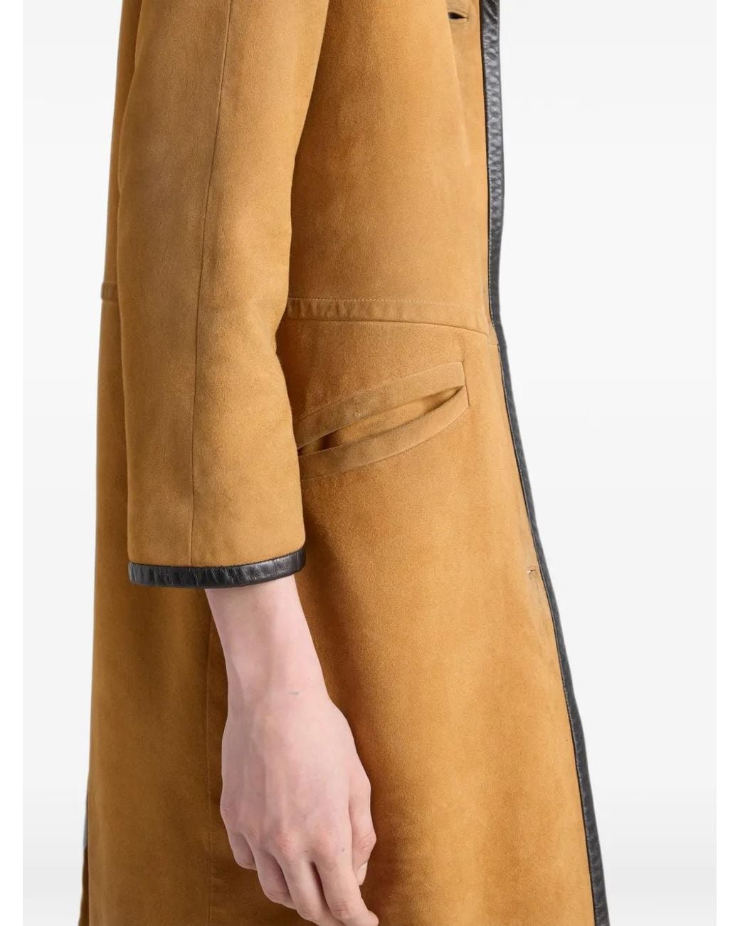 Prada Brown Suede Coat