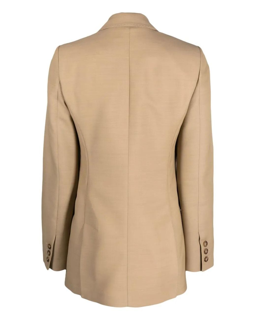 10 Corso Como Natural Single-Breasted Notched Blazer