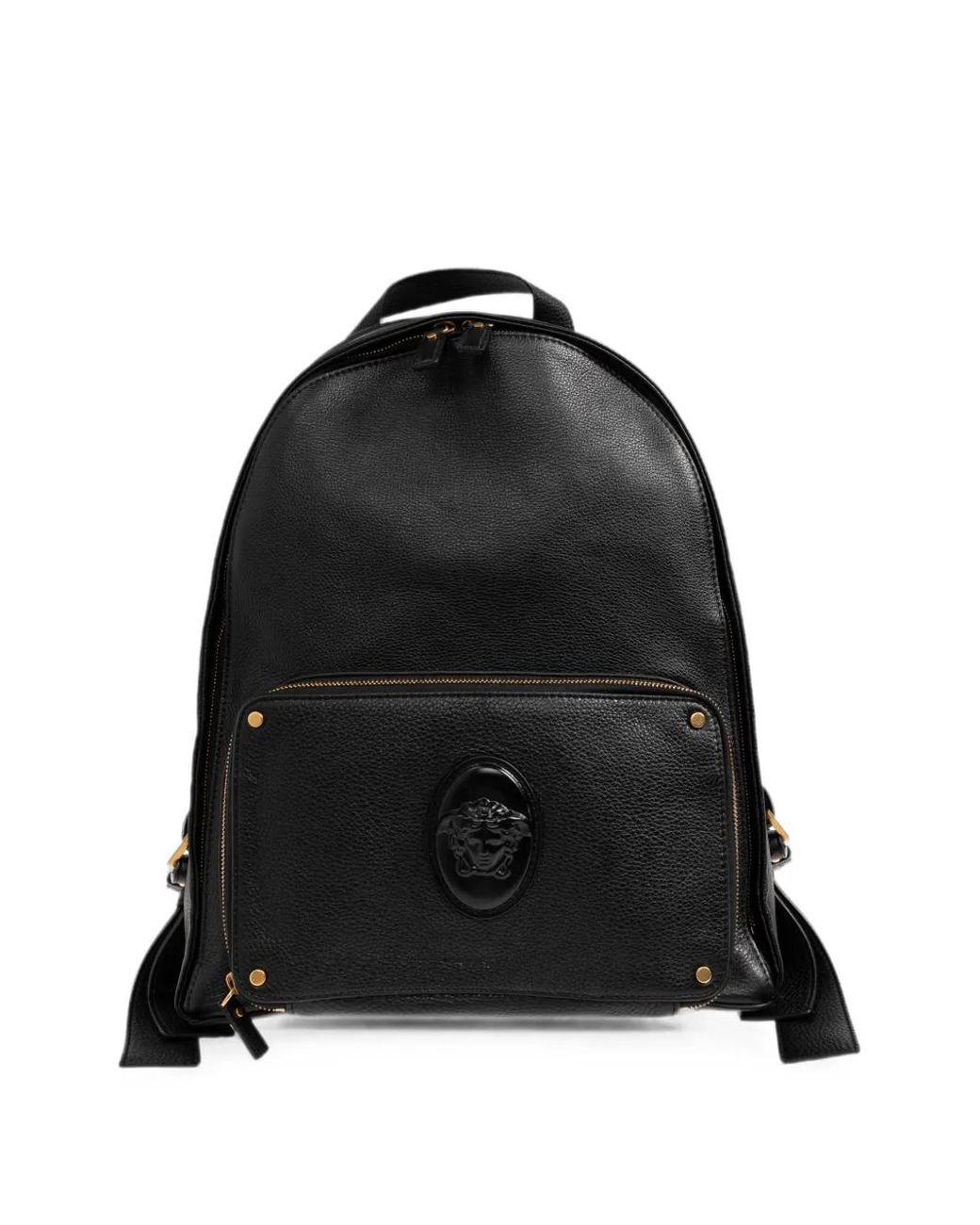 Versace Black Sac À Dos Lou En Cuir for men