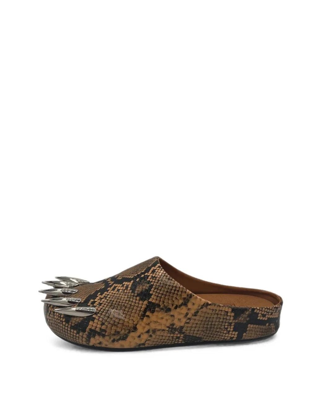 Bravest Studios Brown Snake Claw Mules for men