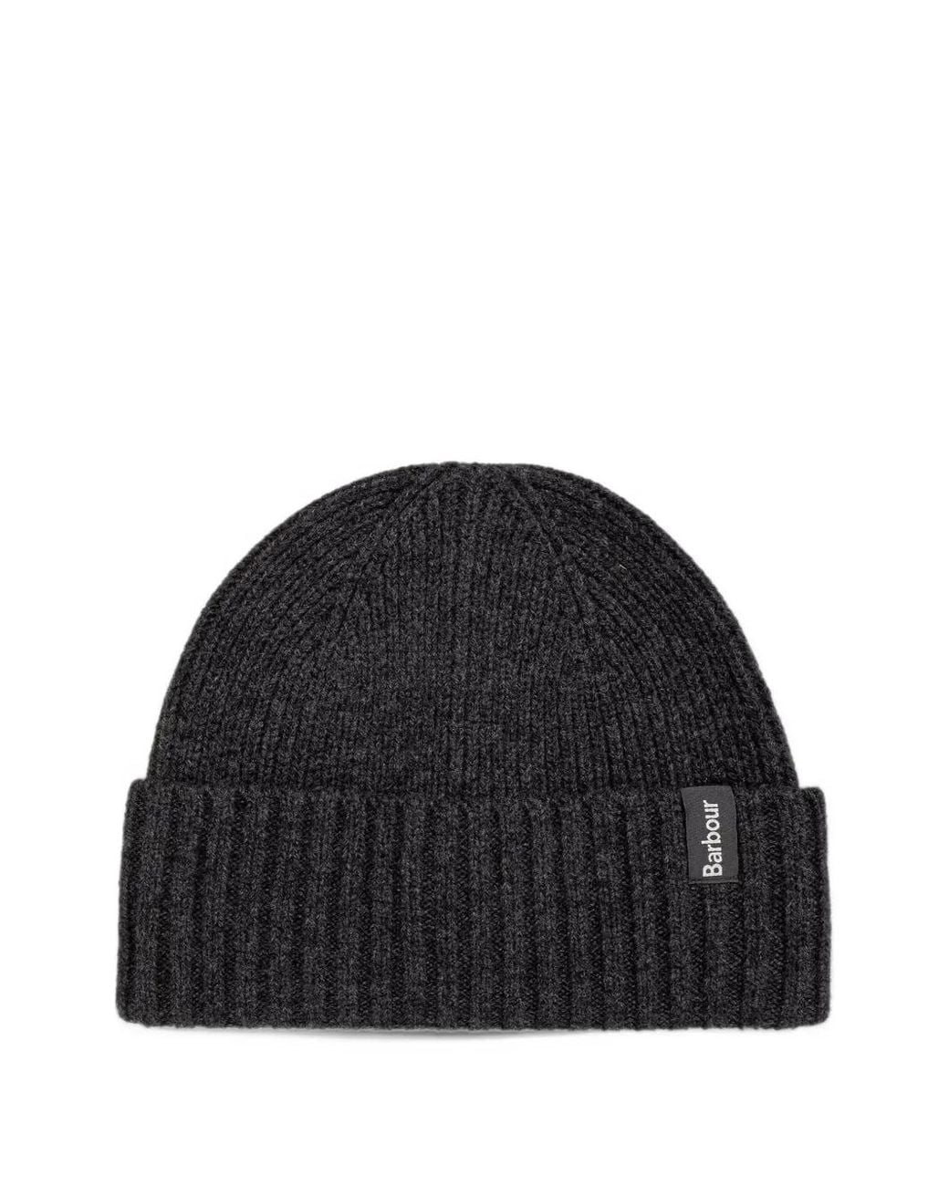 Barbour Black Danforth Wool-Cashmere Beanie for men