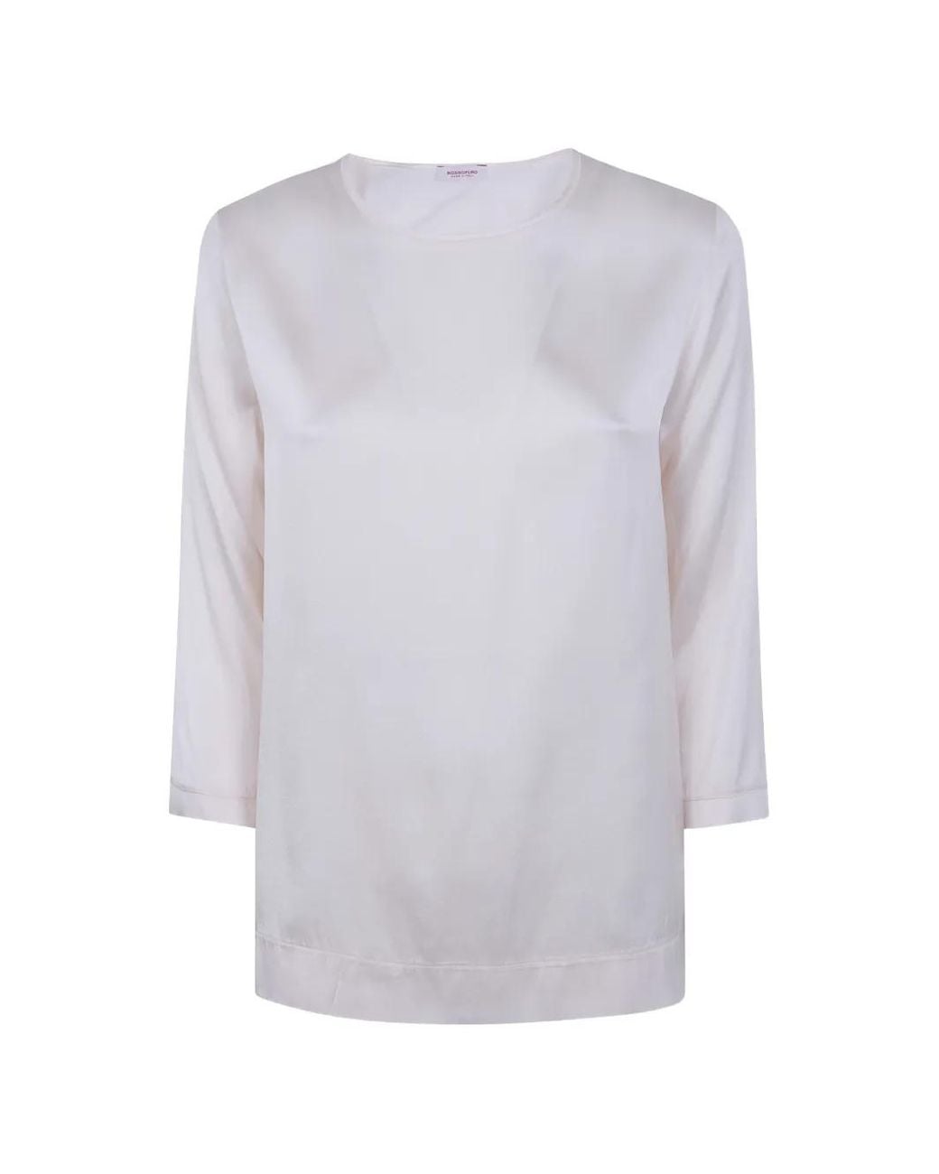 Rossopuro White Silk Knitwear