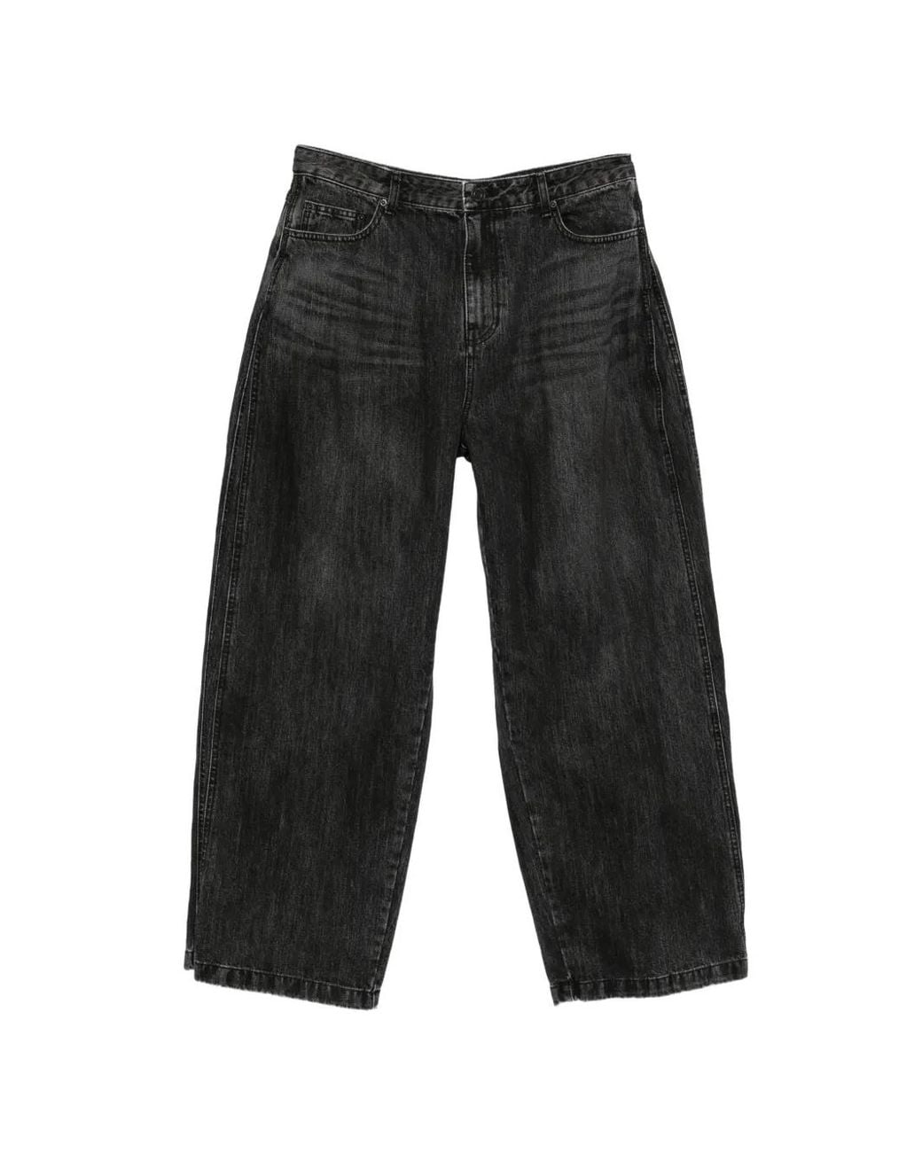 Juun.J Black Faded Wide-Leg Jeans for men