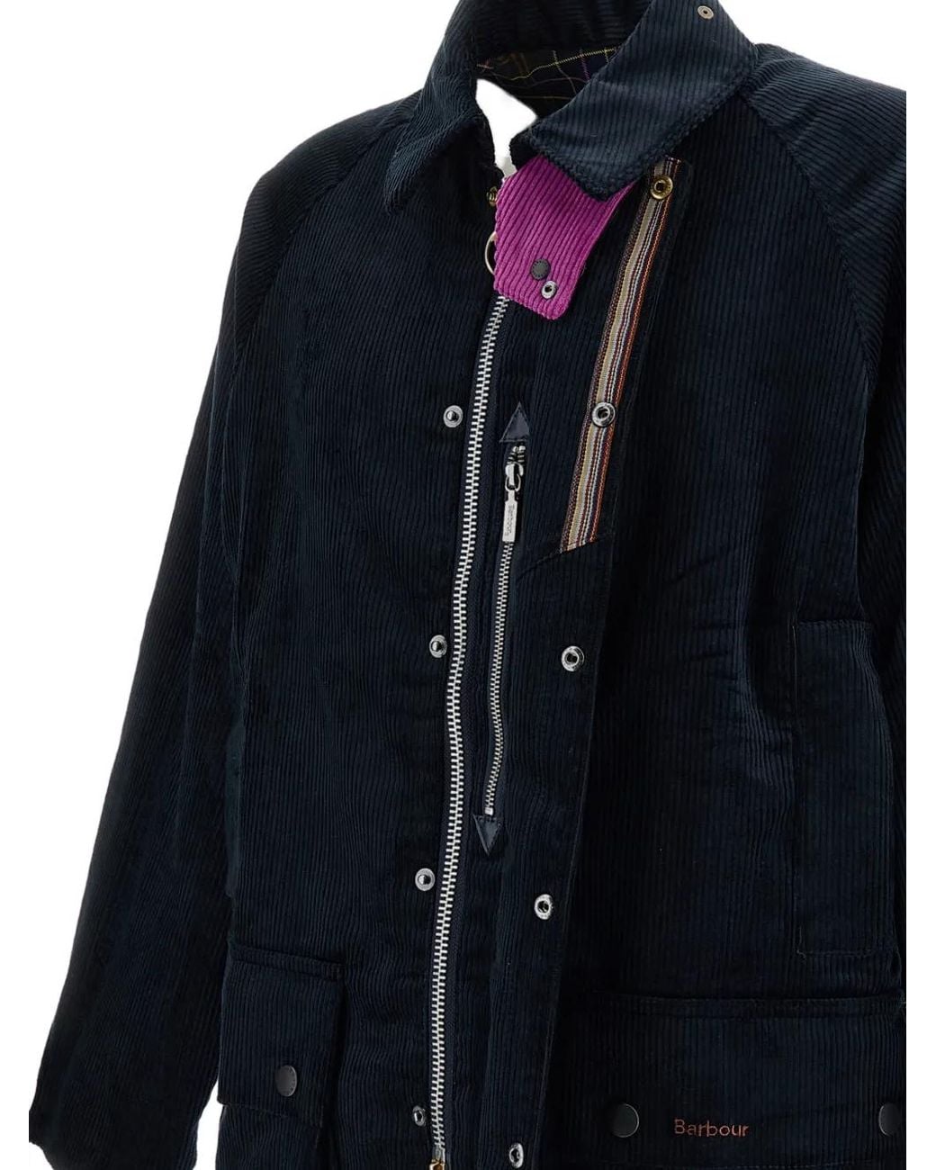 Barbour Blue X Paul Smith Beaufort Corduroy Jacket for men