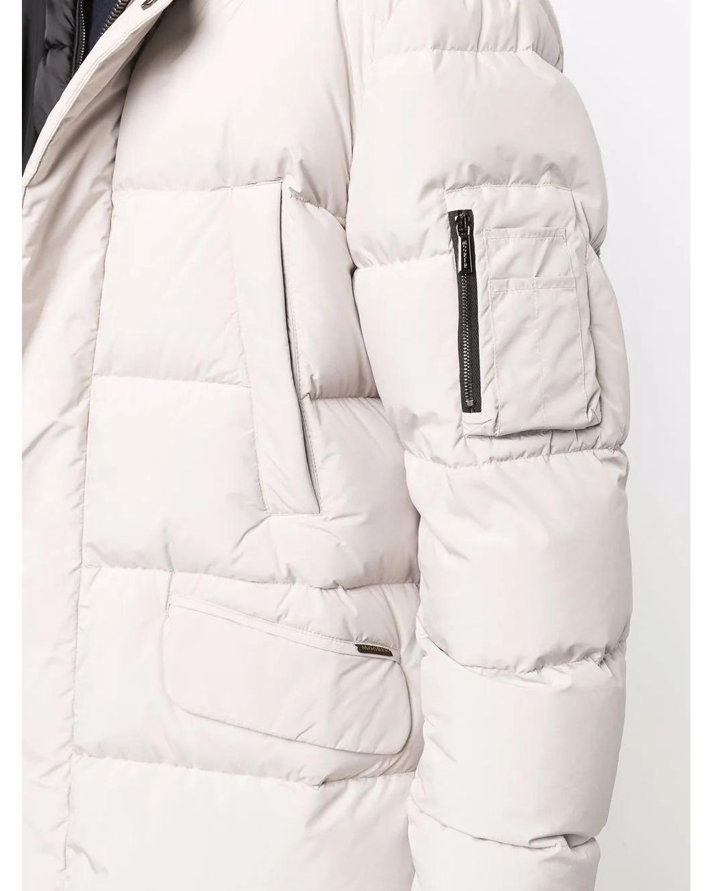 Moorer Multicolor Padded Zip-Up Coat for men