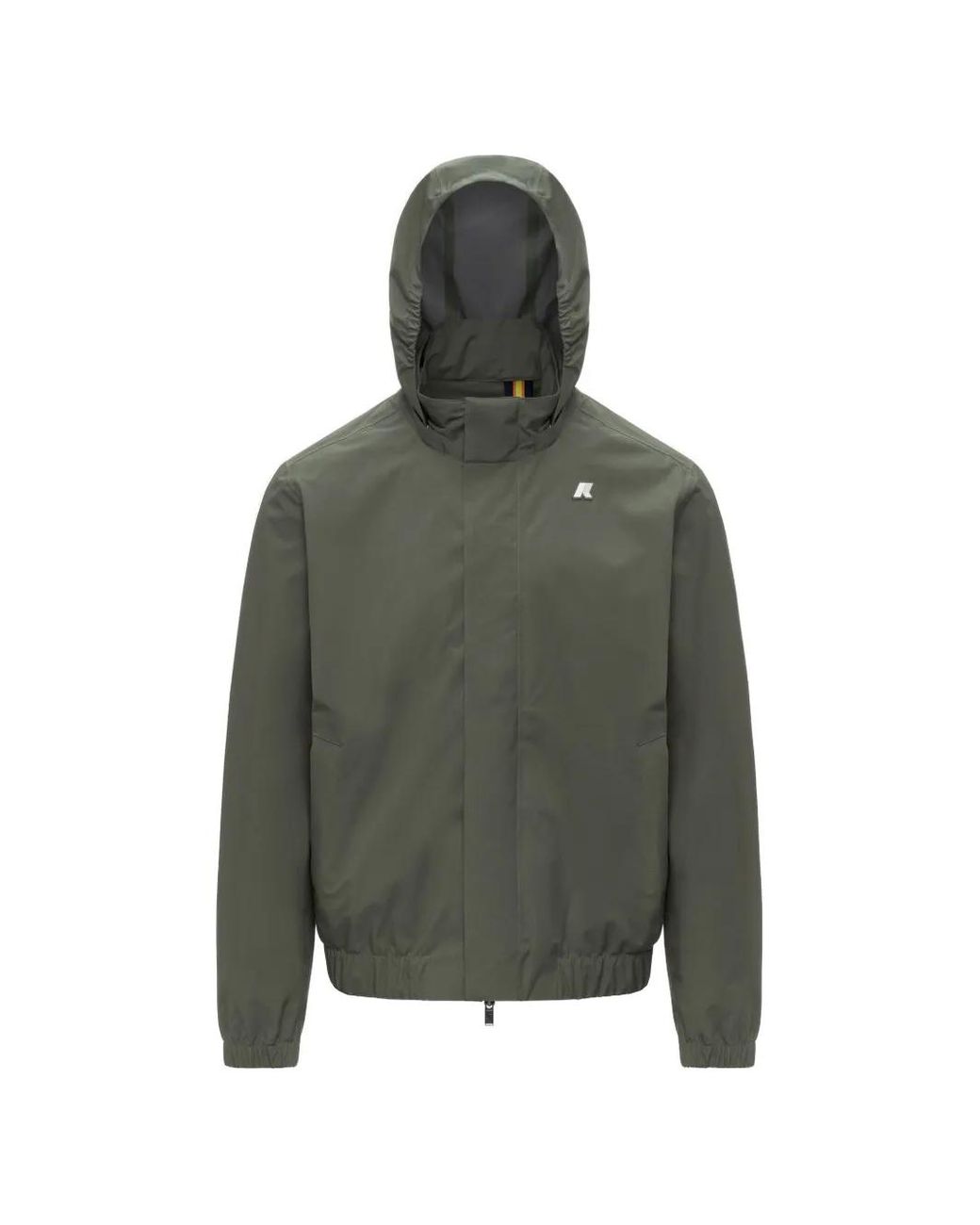 K-Way Green Aurene Hooded Jacket for men