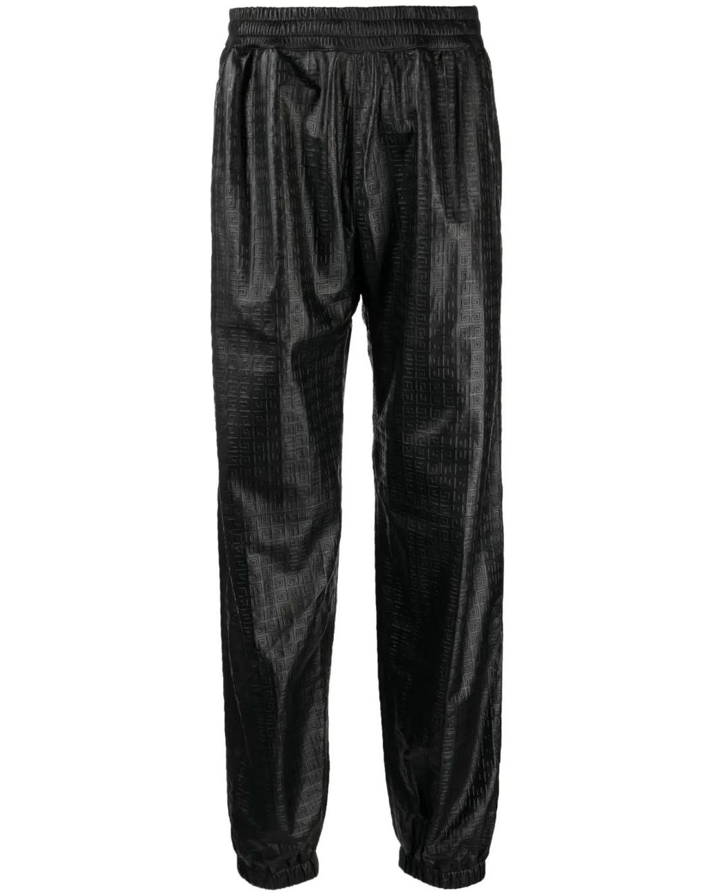 Givenchy Black Leather Trousers for men