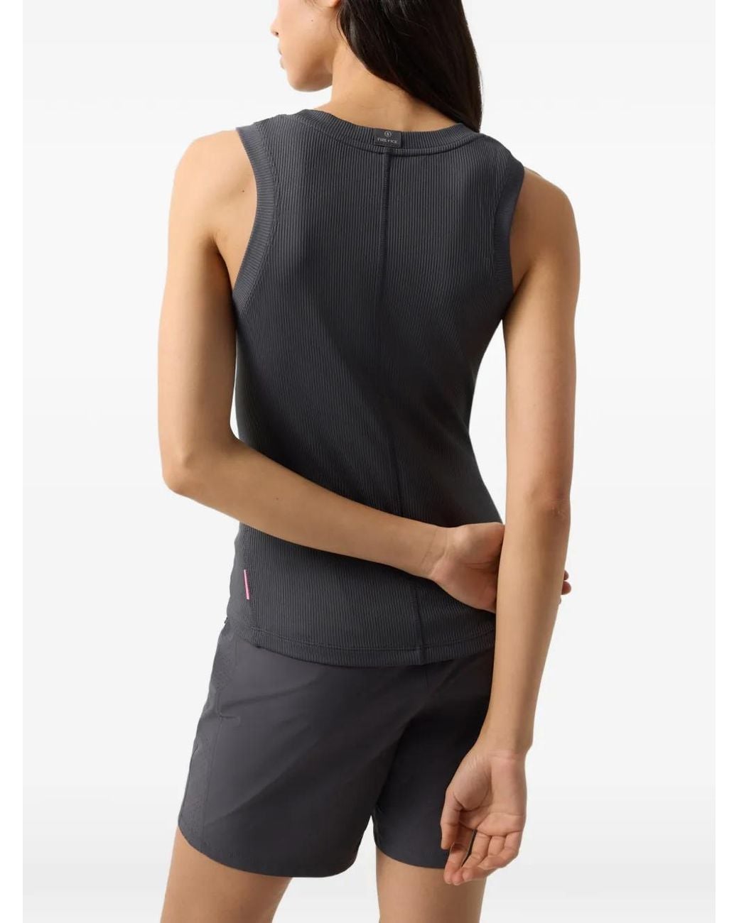 Bogner Fire + Ice Black Ribbed-Knit Logo-Print Top