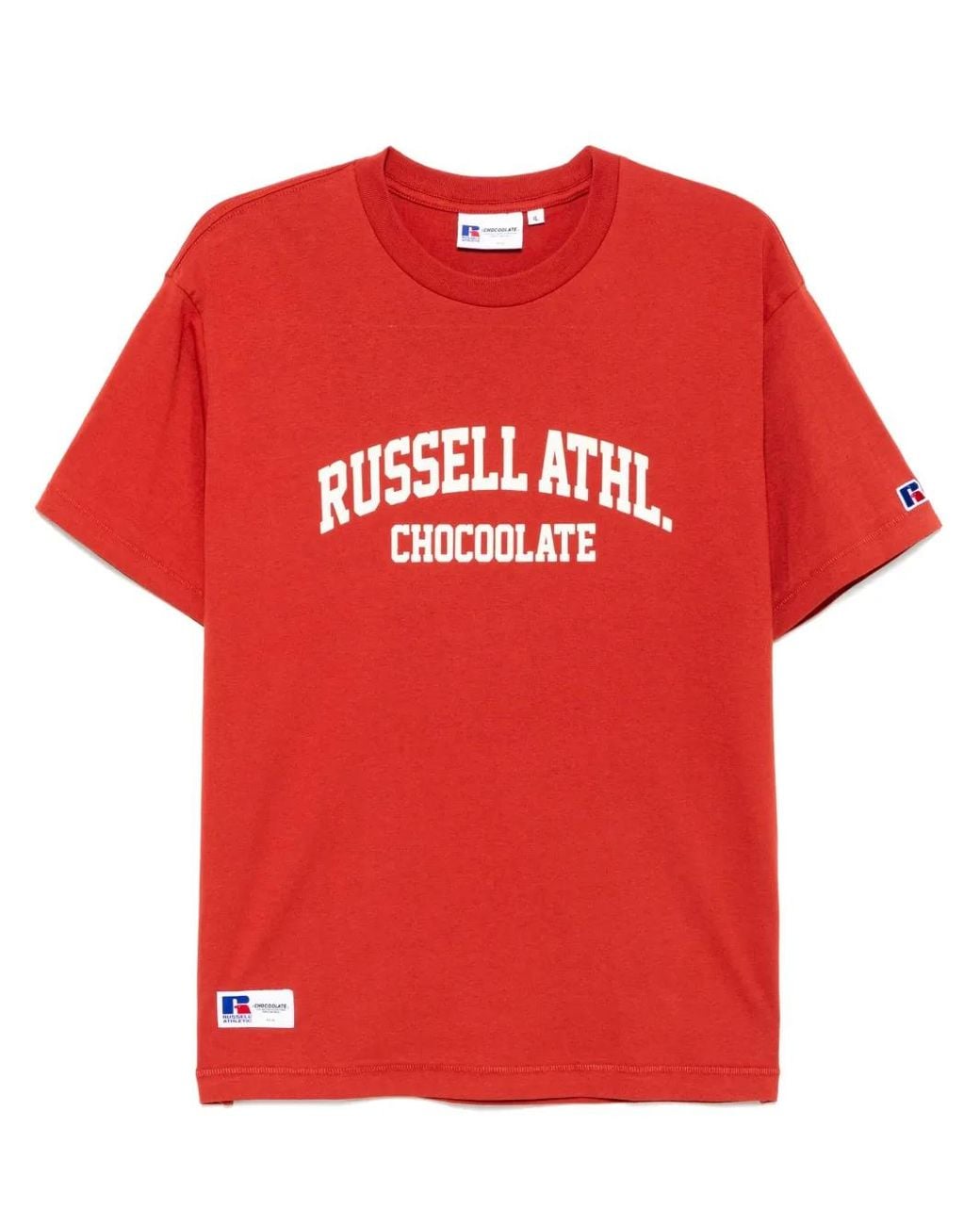 Chocoolate Red Logo-Print T-Shirt for men
