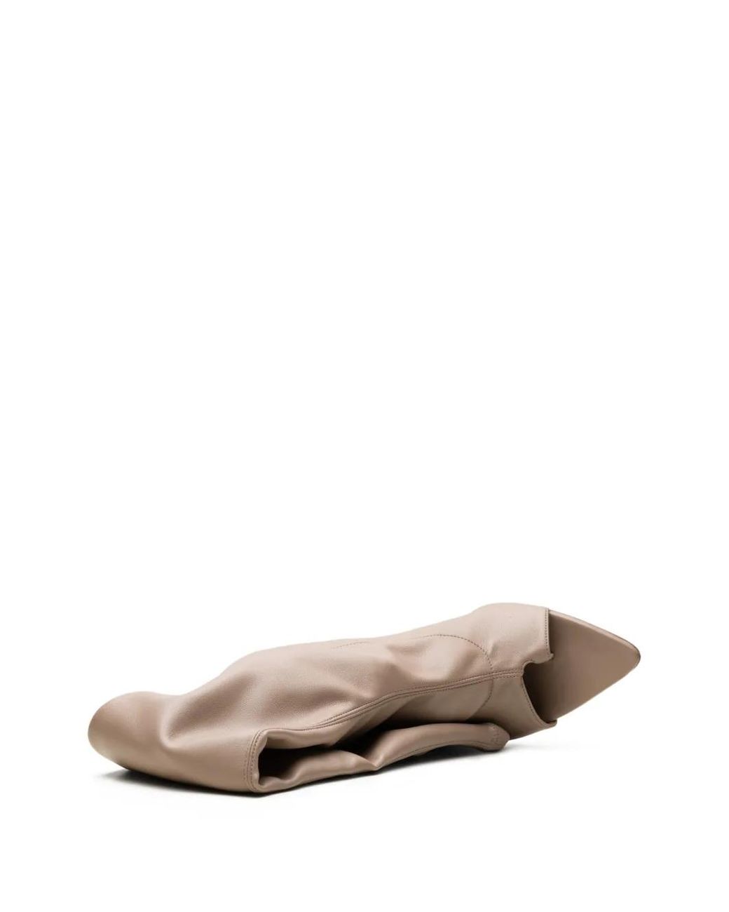 Gia Borghini White Open-Toe Boots