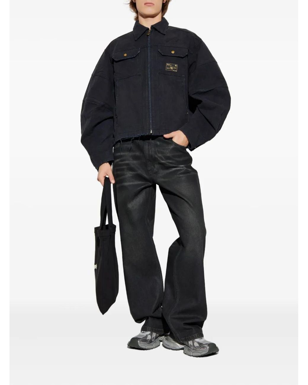 Willy Chavarria Blue Zip-Fastening Jacket for men