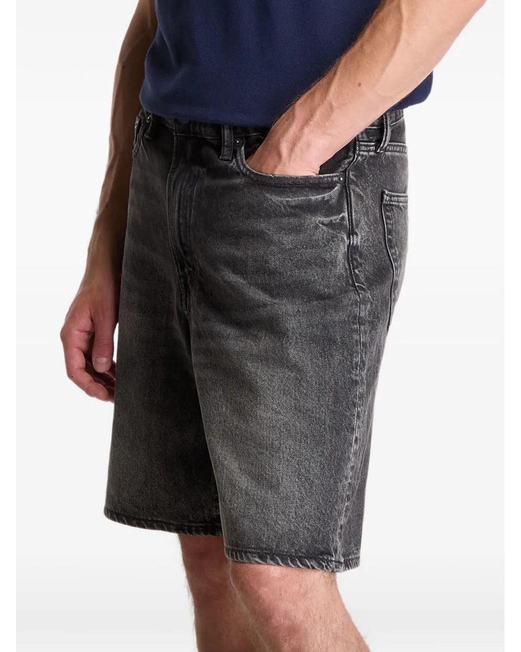 Gap Black Short En Jean Baggy 10.5" À Effet Délavé for men