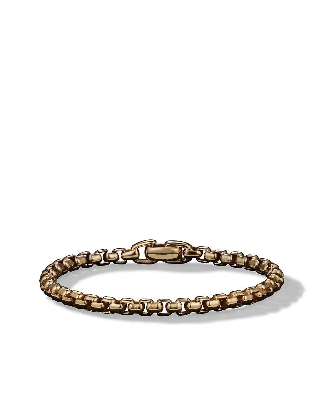 David Yurman White 18Kt Box Chain Bracelet (5Mm) for men