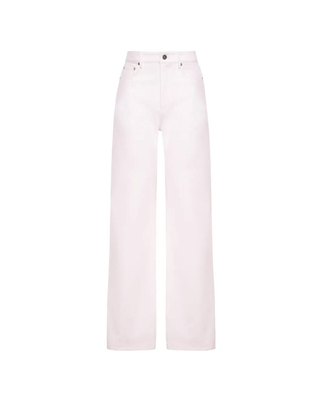Vaqueros Rectos Lucy Adam Lippes de color White
