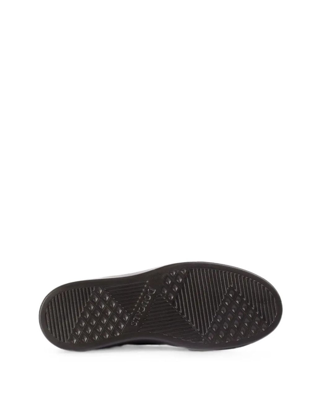 Doucal's Black Pebbled-Texture Low-Top Sneakers for men