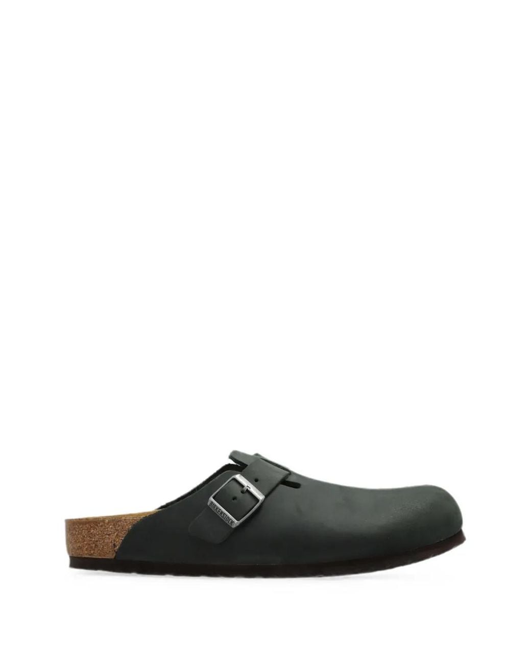Birkenstock Black Boston Oiled Leather Clogs for men