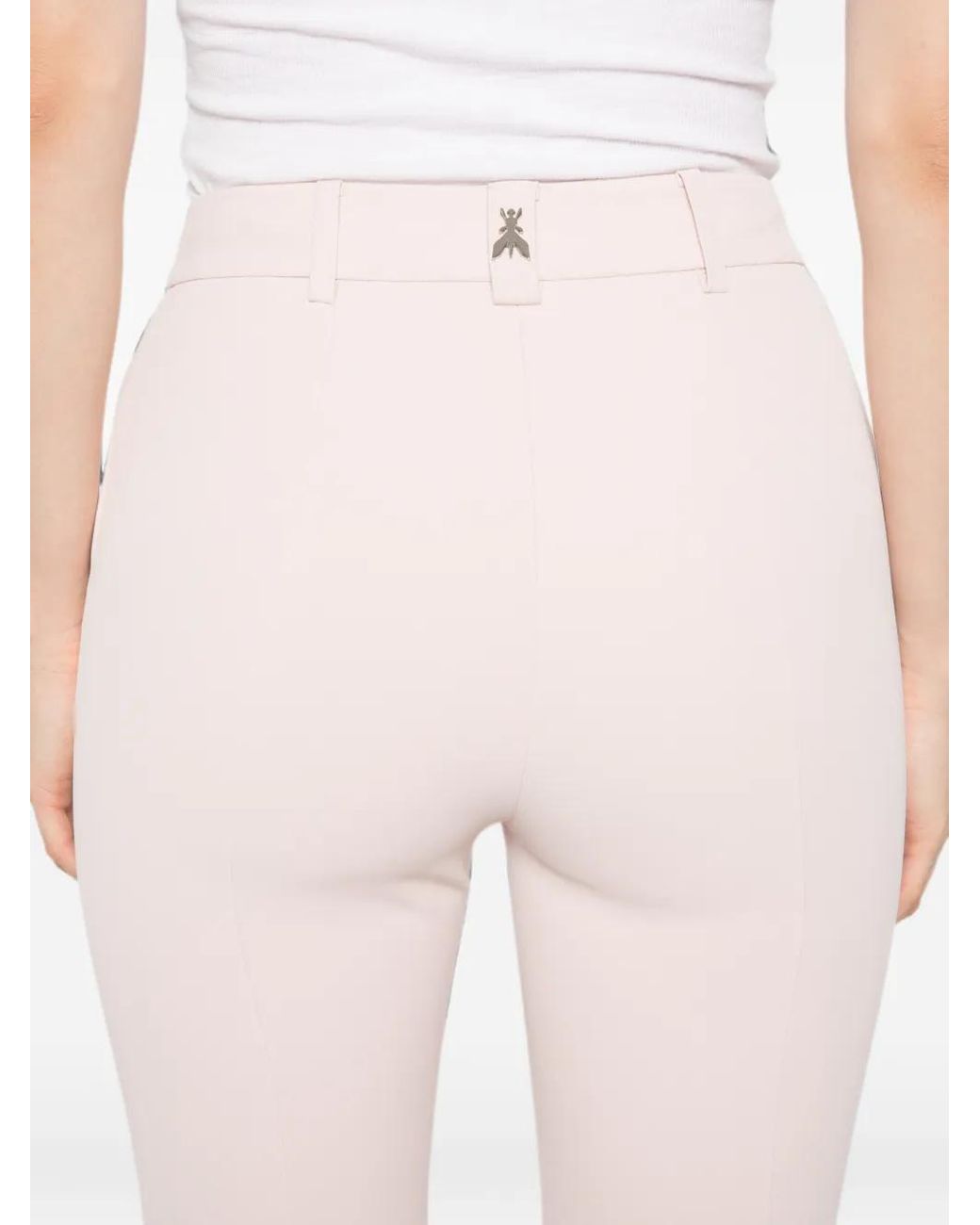 Patrizia Pepe White Slim-Fit Trousers