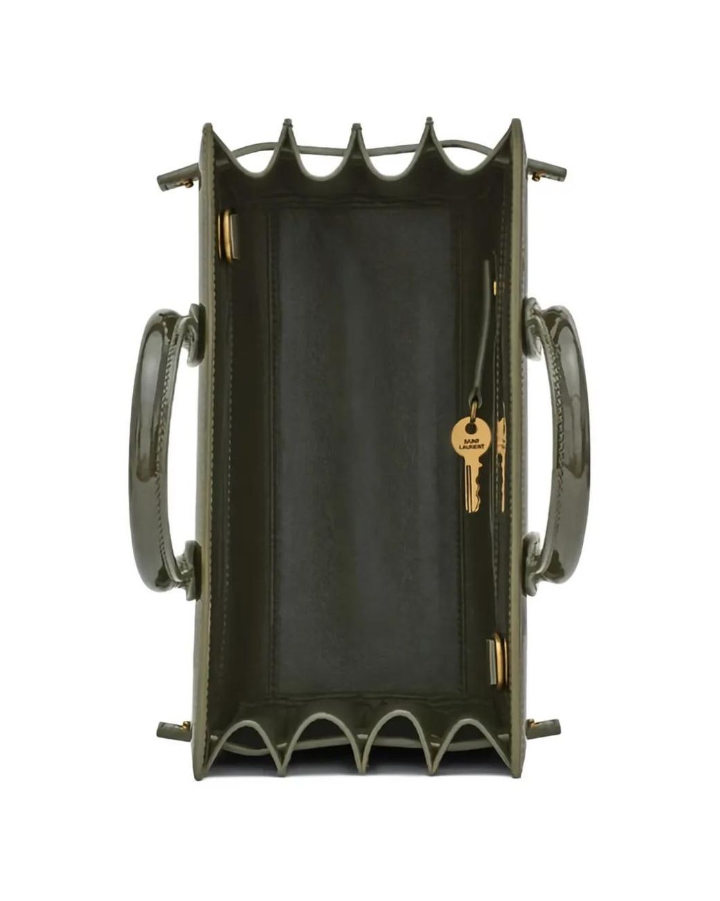 Bolso shopper Sac De Jour mini Saint Laurent de color Green