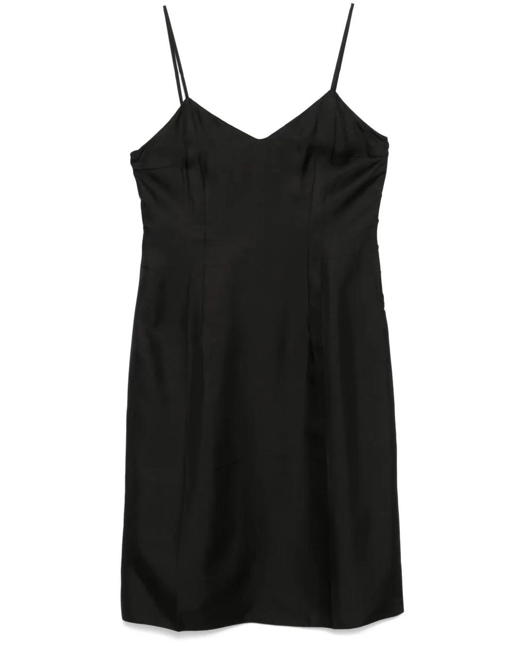 Prada Black Silk Midi Dress