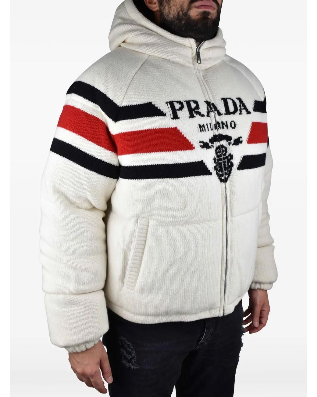 Prada Multicolor Down Jacket for men