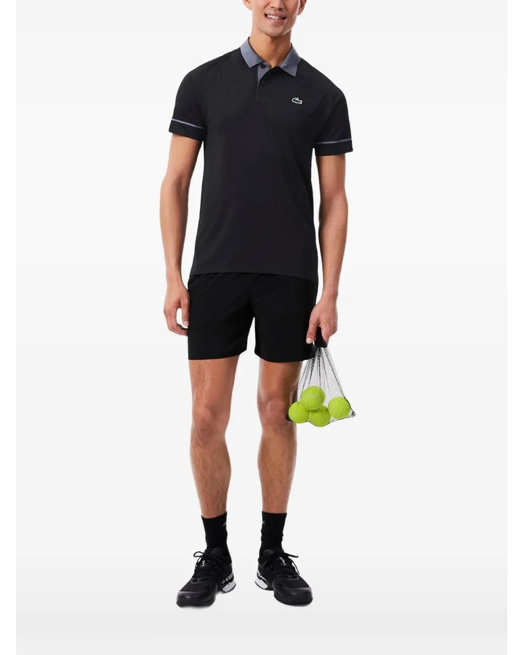 Lacoste Blue Tennis X Novak Djokovic On Court Polo Shirt for men