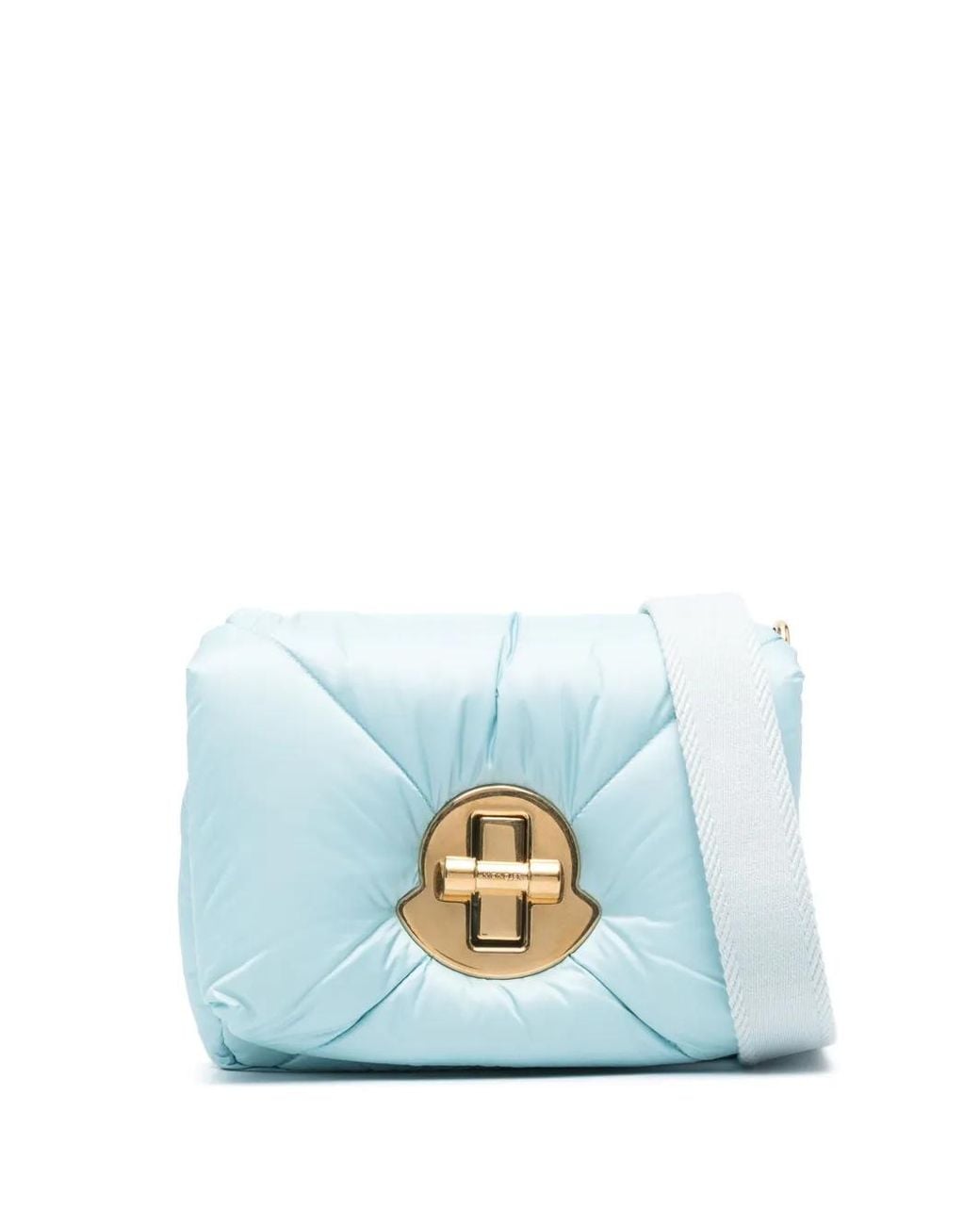 Moncler Blue Mini Puf Cross Body Bag