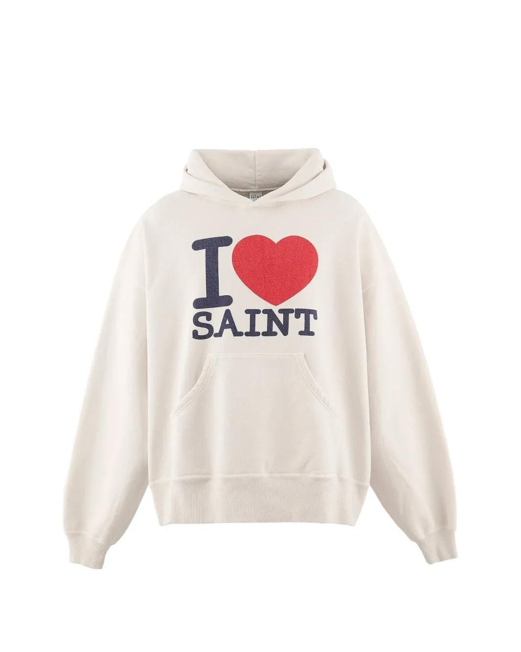 SAINT Mxxxxxx White Graphic-Print Hoodie for men