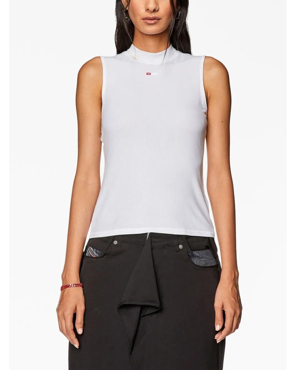 DIESEL White 'T-Mokky' Top
