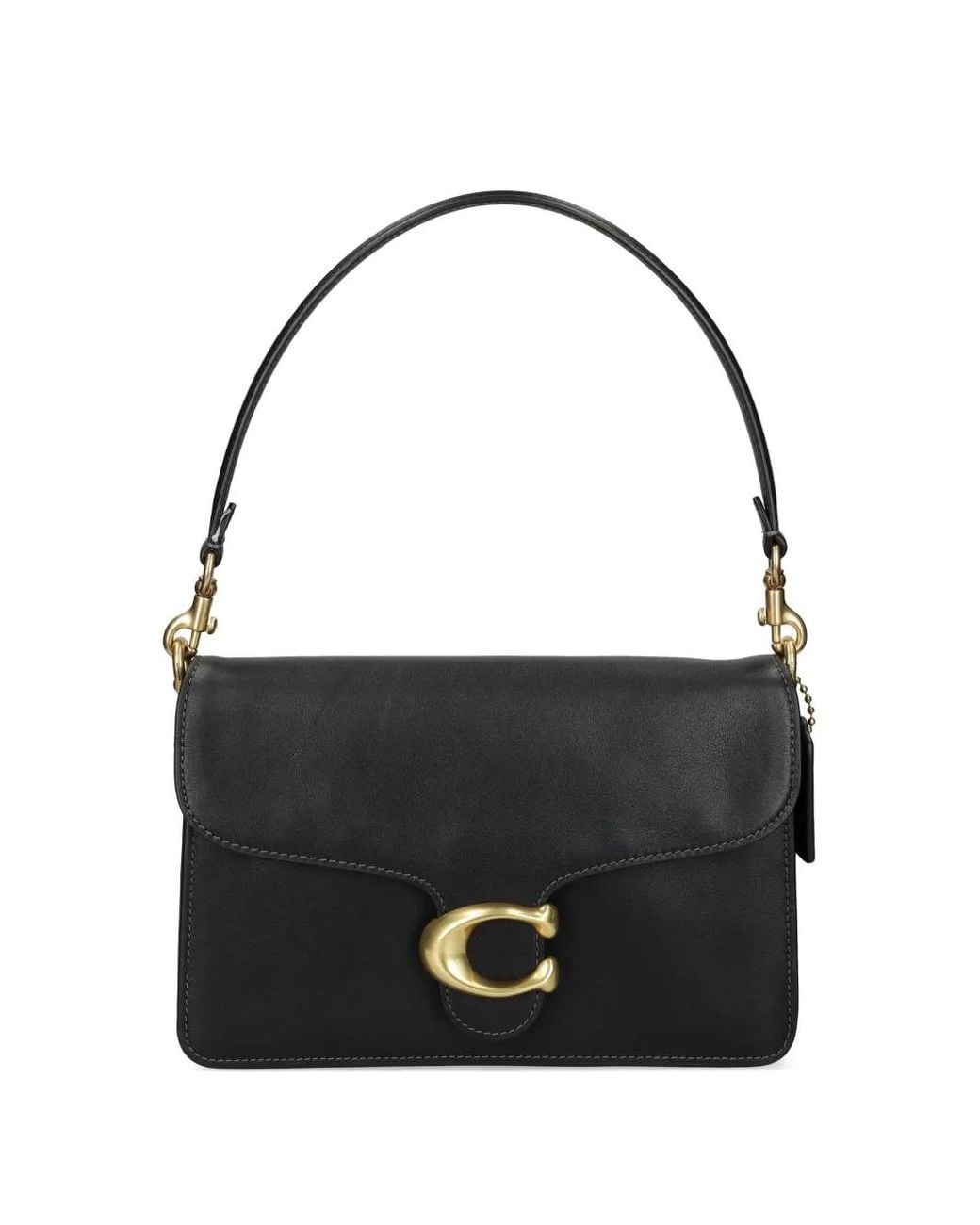COACH Black Tabby Chain Leather Shoulder Bag