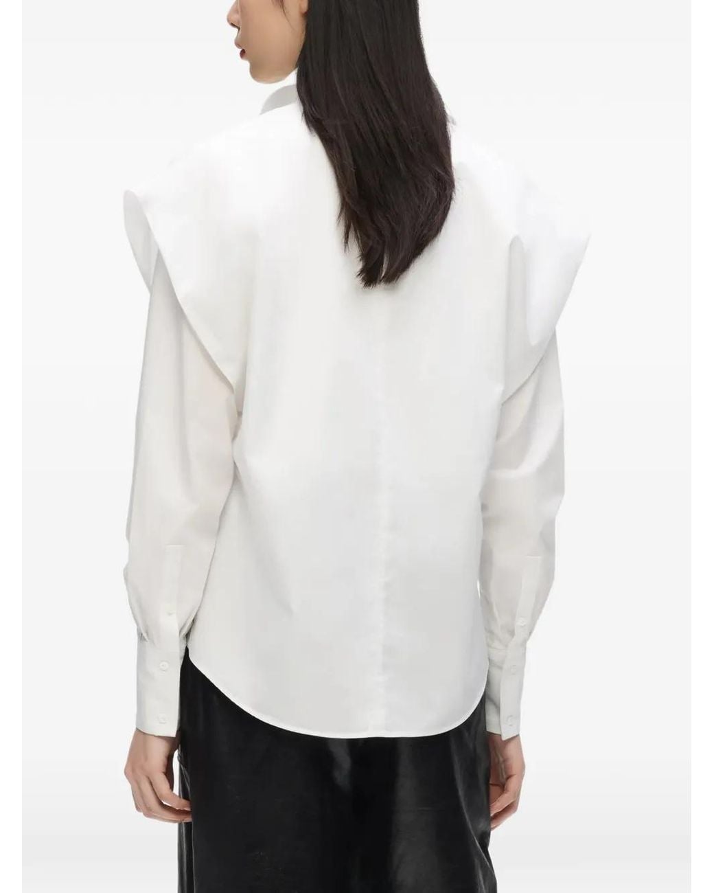 Karl Lagerfeld White Shoulder Detail Shirt