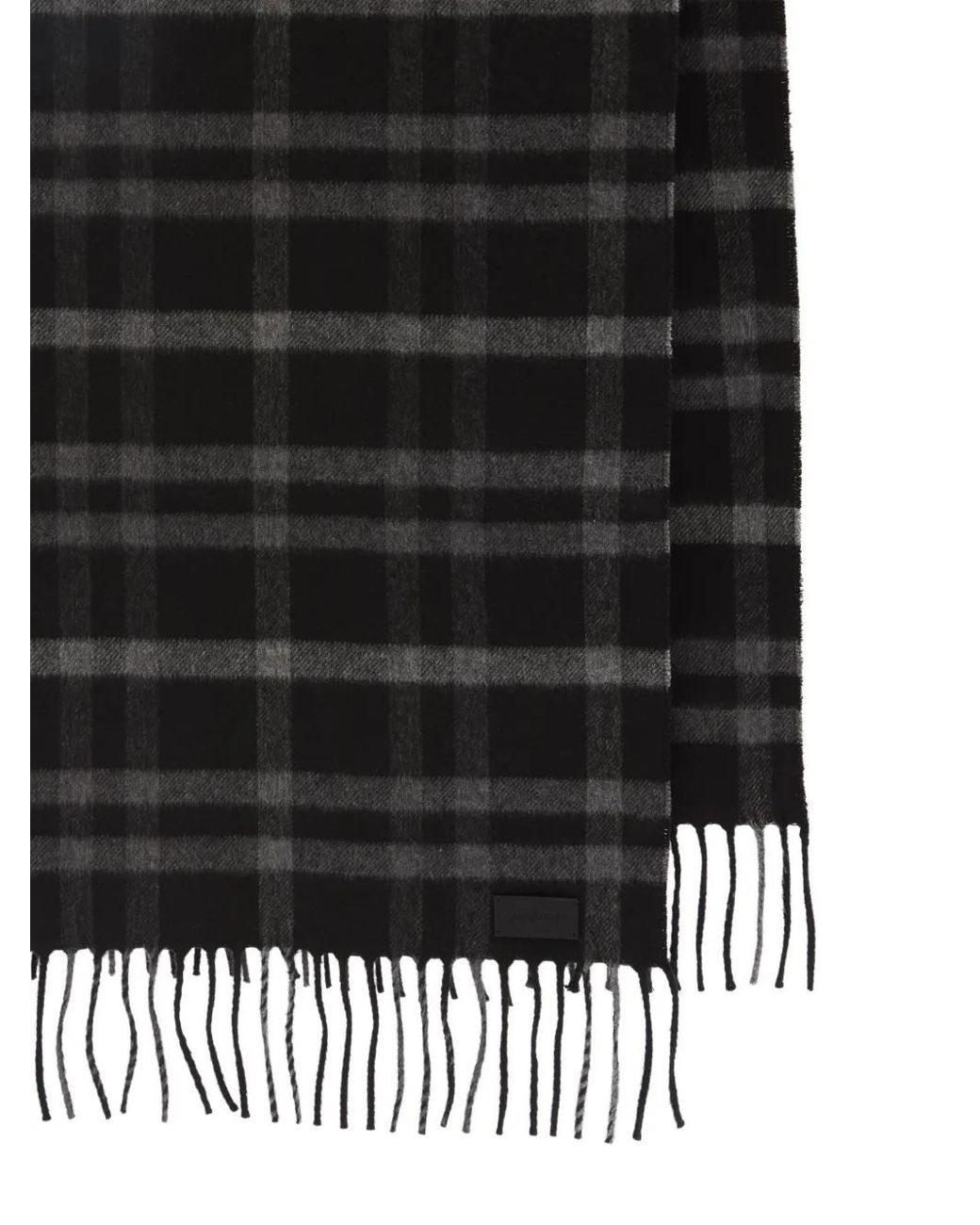 Saint Laurent Black Scarfs Silk Cashmere for men