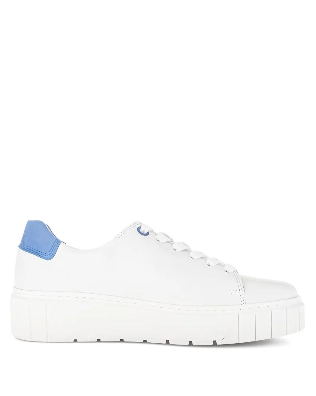 Gabor White Flatform Sneakers