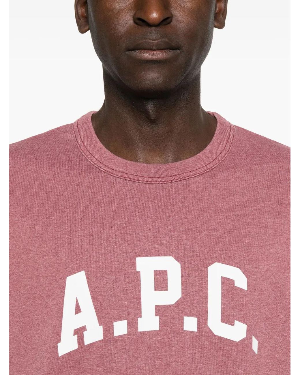 A.P.C. Pink Marcus T-Shirt for men