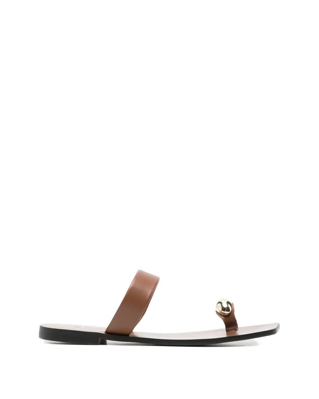 Senso White Olga Hardware-Detail Sandals