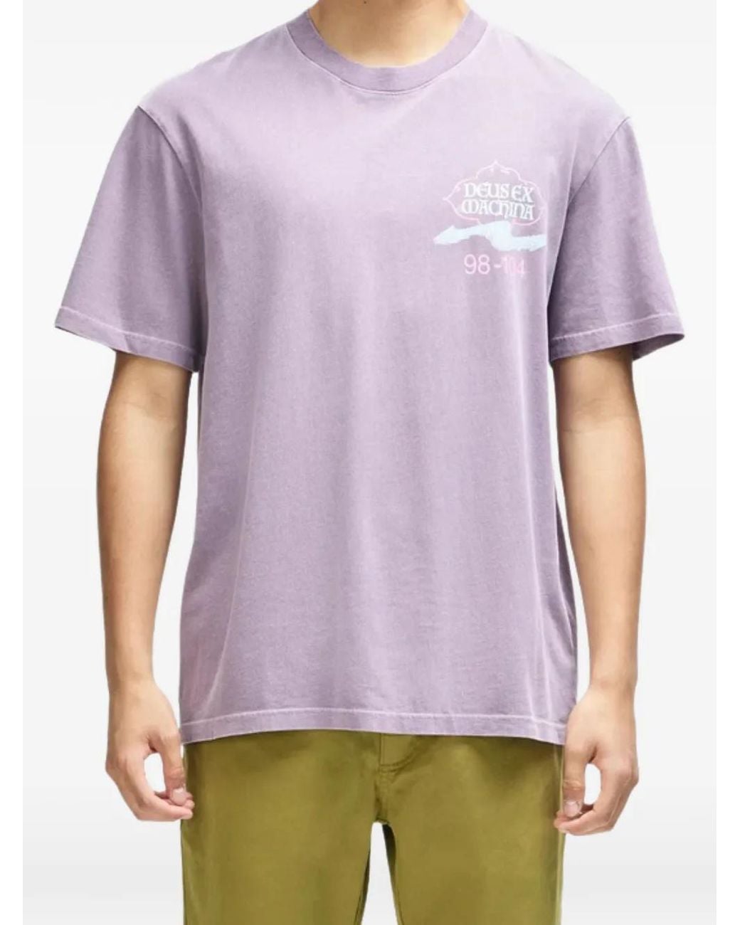 Deus Ex Machina Purple Easy Peacey Graphic-Print T-Shirt for men