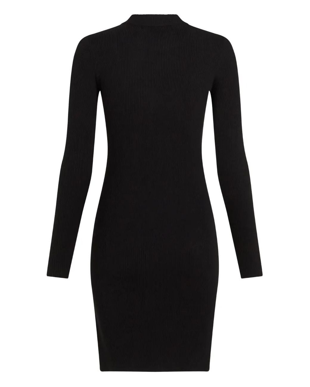 Karl Lagerfeld Black Minimalist Dress With Classic Cut