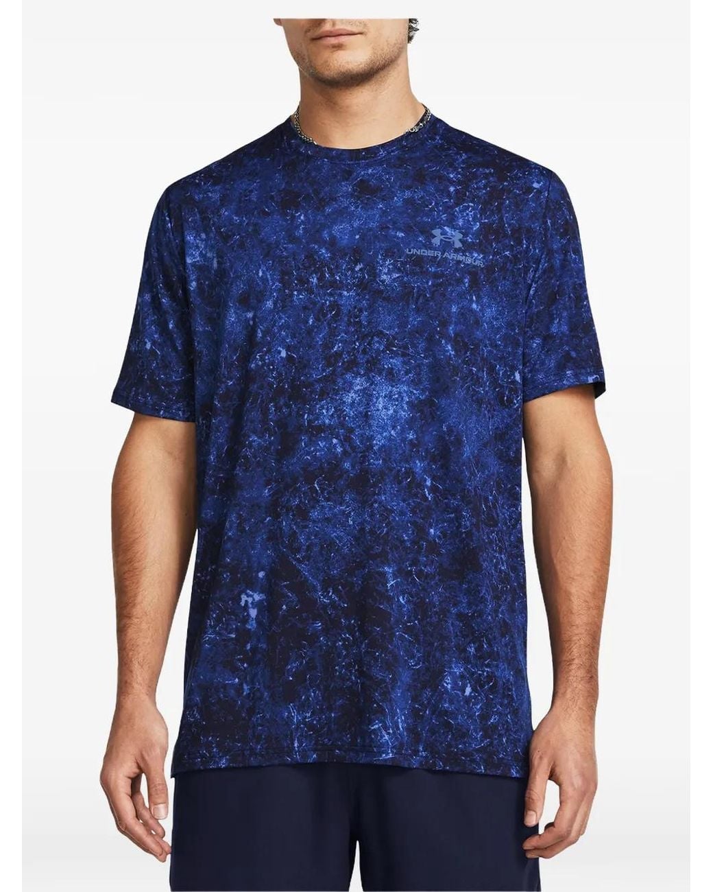 Under Armour Blue Vanish Energy Printed T-Shirt for men