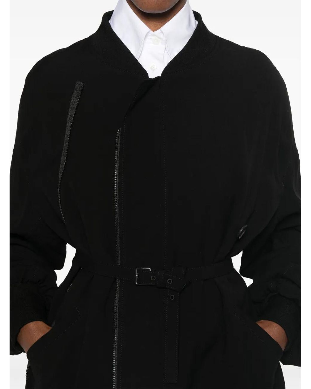 Yohji Yamamoto Black Double-Breasted Jacket
