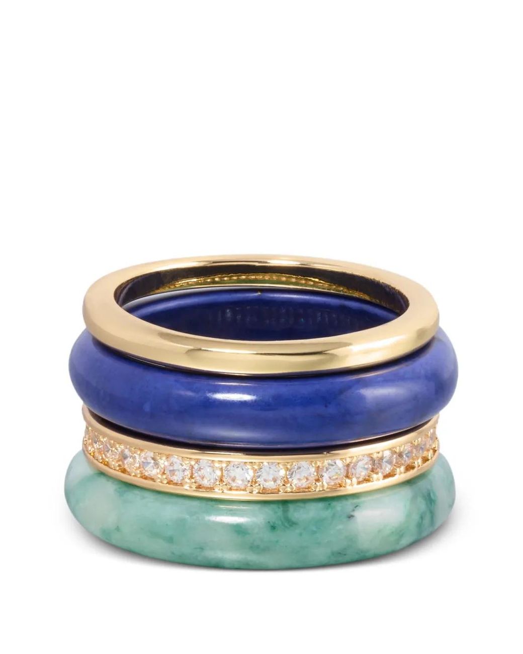 Roxanne Assoulin Blue Stacked Ring