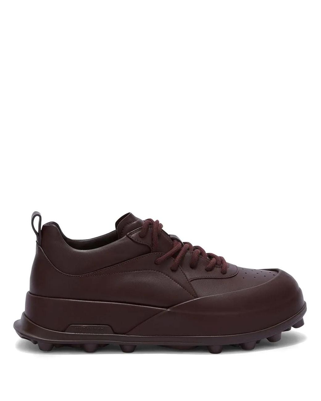 Jil Sander Brown Orb Leather Sneakers for men