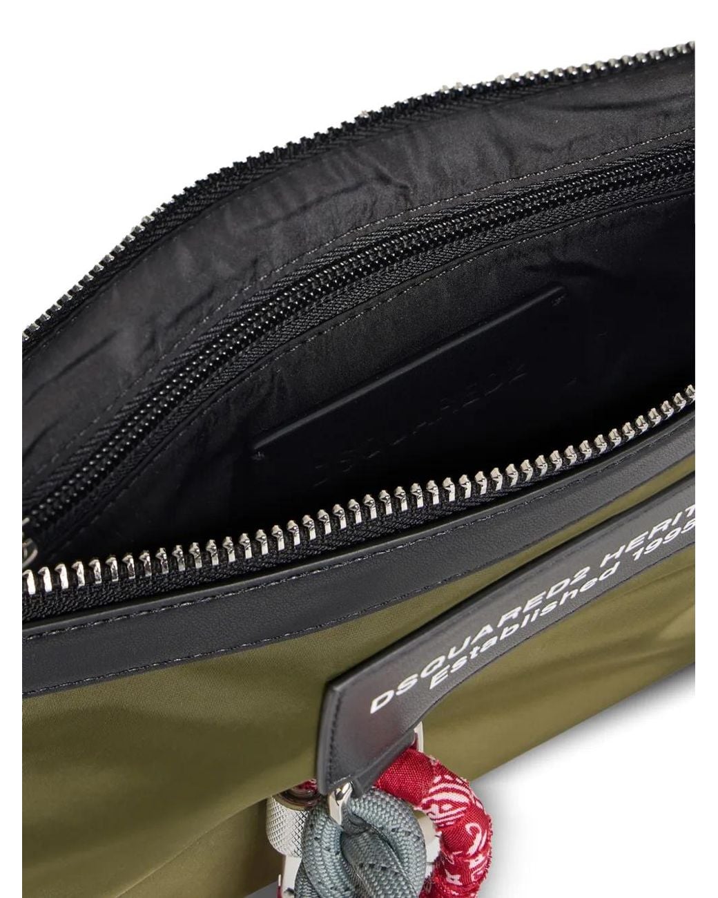DSquared² Green Heritage Pouch for men